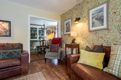 The living room at Copper Beech Cottage, Dulverton