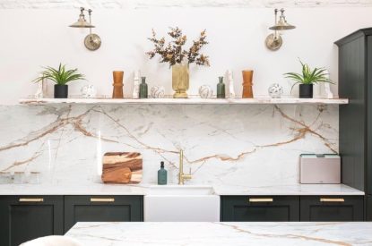 The kitchen at The Foaling Box at Lanhill, Wiltshire