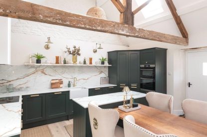 The kiktchen at The Foaling Box at Lanhill, Wiltshire