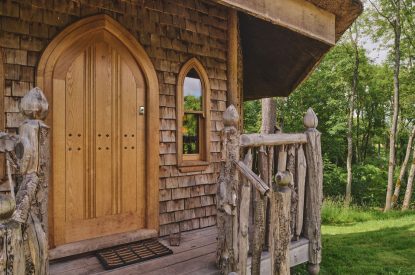 The entrance at Nature's Nest, Malvern Hills