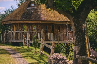 The exterior at Nature's Nest, Malvern Hills