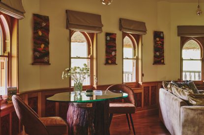 The living space at Stargazer, Malvern Hills