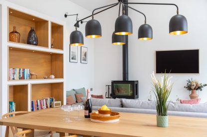 Open plan living area at Skylark, Bradworthy, Devon