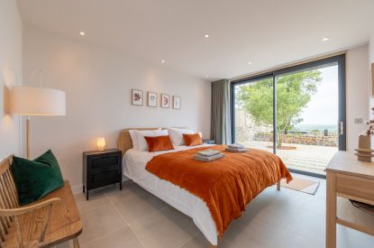 The king size bedroom at Skylark, Bradworthy, Devon