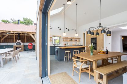 Open plan living space at Skylark, Bradworthy, Devon