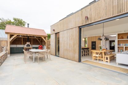 The outdoor space at Skylark, Bradworthy, Devon