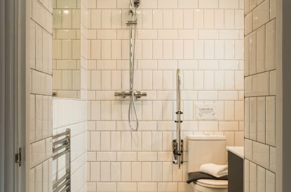 A bathroom at Bright House, Chapmanslade, Wiltshire
