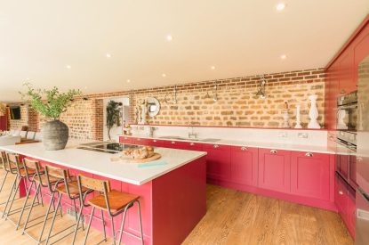 The kitchen at Bright House, Chapmanslade, Wiltshire