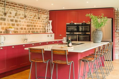 The kitchen at Bright House, Chapmanslade, Wiltshire