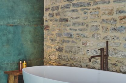 Free standing bath at The Cowshed, Somerset