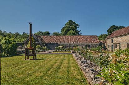 The grounds at The Granary, Somerset