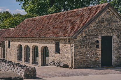 The grounds at The Granary, Somerset