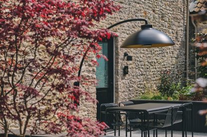 The outdoor space at The Granary, Somerset