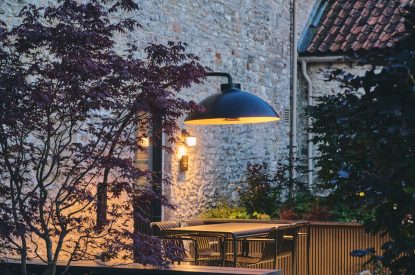 The outdoor space at The Granary, Somerset 