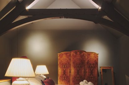 The king size bedroom at The Granary, Somerset