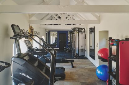 The gym at The Piggery, Somerset