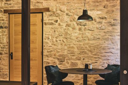 The king size bedroom at The Piggery, Somerset