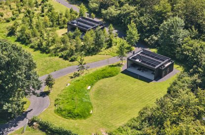 Aerial view of Whispering Leaves, Somerset