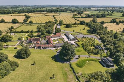 Aerial view of Whispering Leaves, Somerset