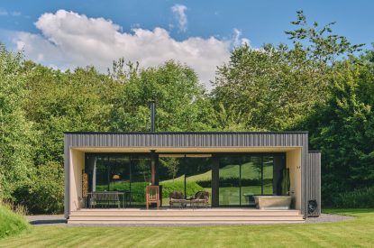 Outdoor space at Somerset Estate, Glastonbury, Somerset
