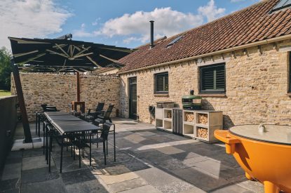 An outdoor space at Somerset Estate, Glastonbury, Somerset