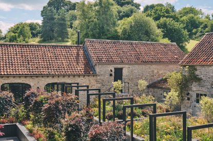 The gardens at Somerset Estate, Glastonbury, Somerset