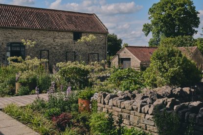 The gardens at Somerset Estate, Glastonbury, Somerset