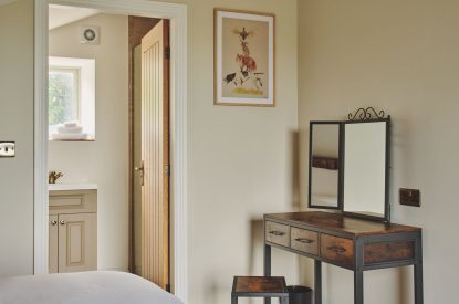 A bedroom at Rye Top Farm, Uppermill, Peak District