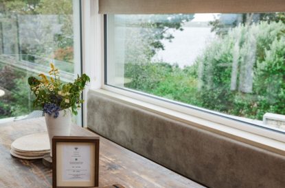 The dining table at Map Maker's Cottage, Roundstone, Galway