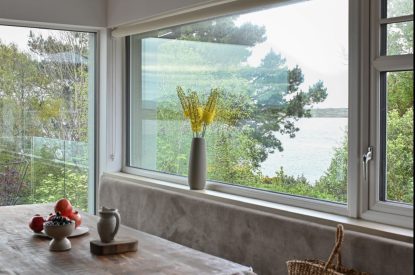 Picture windows at Map Maker's Cottage, Roundstone, Galway