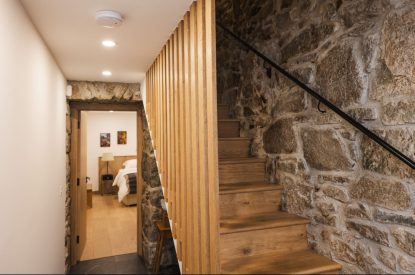 The staircase at Potter's Cottage, Roundstone, Galway