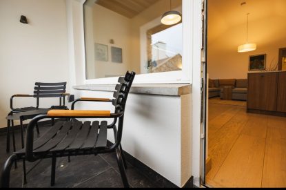 The balcony at Potter's Cottage, Roundstone, Galway