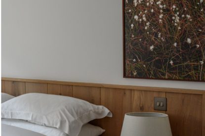 Super king size bedroom at Stone Mason's Cottage, Roundstone, Galway