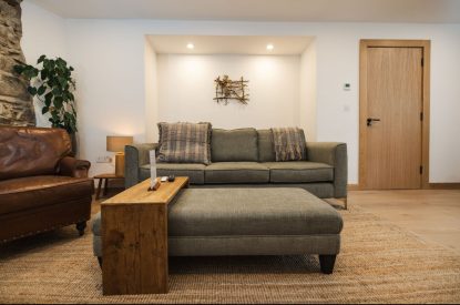The living room at Weaver's Cottage, Roundstone, Galway