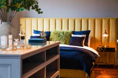 A super king size bedroom at Meadfoot Manor, Torquay, Devon