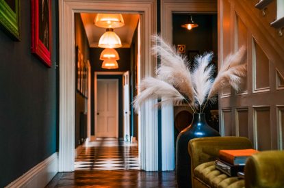 The hallway at Meadfoot Manor, Torquay, Devon