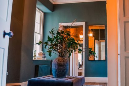 A hallway at Meadfoot Manor, Torquay, Devon