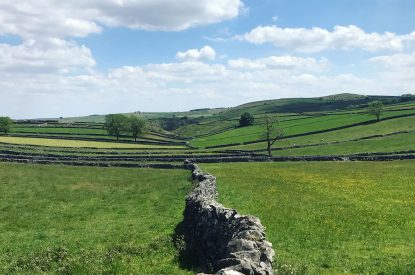 Countryside views at Sweet Pea Cottage, Litton, Peak District