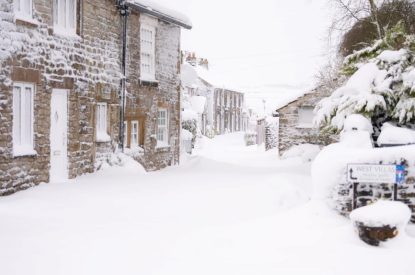 Winter at Sweet Pea Cottage, Litton, Peak District