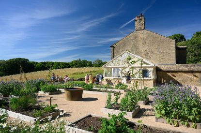 The gardens at Aaru House, Yorkshire Dales