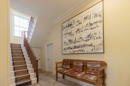 The staircase at Aaru House, Yorkshire Dales
