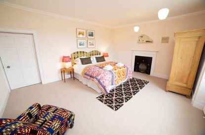 A super king size bedroom at Aaru House, Yorkshire Dales