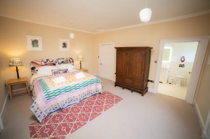 A super king size bedroom at Aaru House, Yorkshire Dales