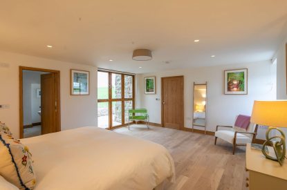 Super king size bedroom at Tranquillity Loft, Yorkshire Dales