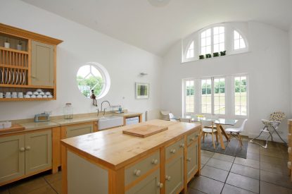 The kitchen dining room at Elysium House, Yorkshire Dales