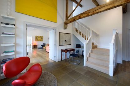 The staircase at Elysium House, Yorkshire Dales