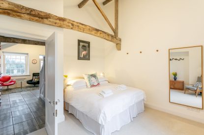 Super king size bedroom at Elysium House, Yorkshire Dales