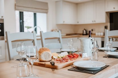 The dining table at Arkle, Shropshire