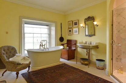 A bathroom at Langdon Manor, Yorkshire Dales