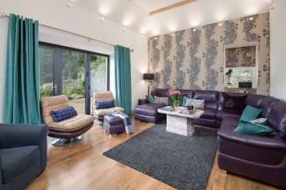 The sitting room at Lomond House, Loch Lomond